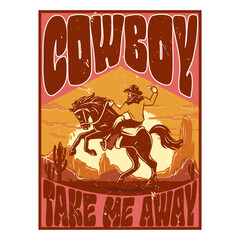 western retro design
