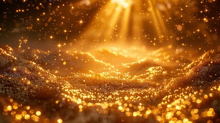 Sunlit Splendor: Golden Radiance Backdrop