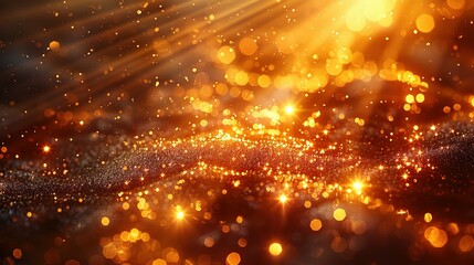 Amber Ambience: Shining Golden Brilliance