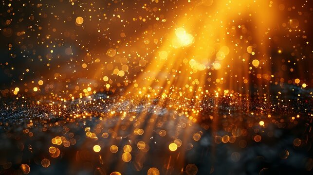 Midas Touch: Lustrous Golden Background