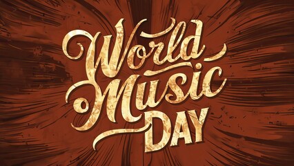 World Music Day, Vector, World Music Day poster, Music Day, World music day banner. A calligraphy,typography, international music day. Happy World Music Day, World Music Day post,
International Dance 