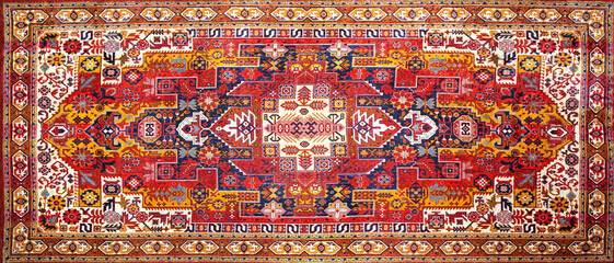Persian rover with bright red pattern