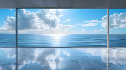Expansive Horizon View - Ideal for Businesses Emphasizing Forward Thinking (Relax Area Concept)