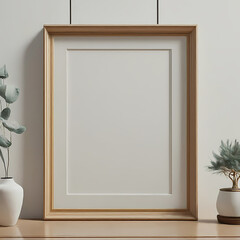 room with a picture frame