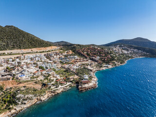 Coastal View of Kalkan, Antalya Province, Turkey