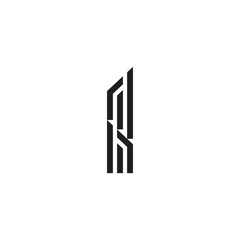 Abstract Futuristic Letter R Logo
