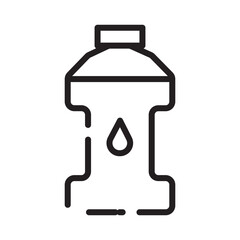 Bottle Oil Tools Line Icon