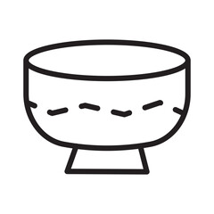 Bowl Dish Tool Line Icon