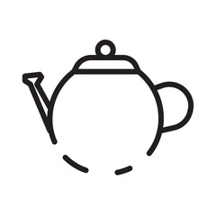 Chef Teapot Tools Line Icon