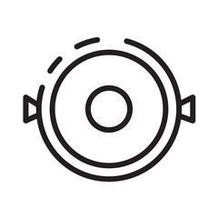 Cook Food Pan Line Icon
