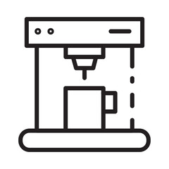 Coffee Drink Machine Line Icon