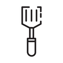 Cook Spatula Tool Line Icon