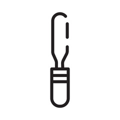 Cook Spatula Tool Line Icon