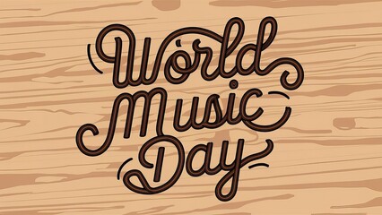 World Music Day, Vector, World Music Day poster, Music Day, World music day banner. A calligraphy,typography, international music day. Happy World Music Day, World Music Day post,
International Dance 