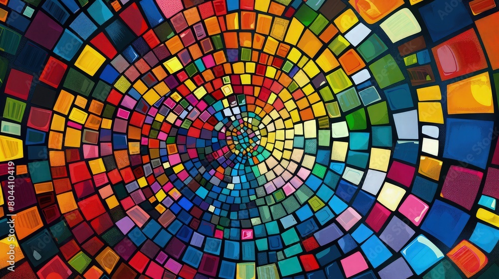Poster abstract background with circles