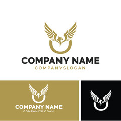 Fototapeta premium eagle logo design, logo design 