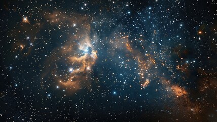 Vibrant, expansive deep-space scene with stars and nebulae