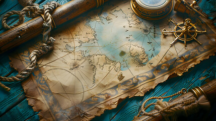 Unforgettable Journeys: A Photo Real Voyage Blueprint Map Concept
