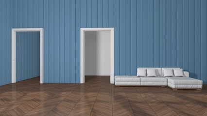 Room interior with Wall Background. 3D rendering ,3D illustration	
