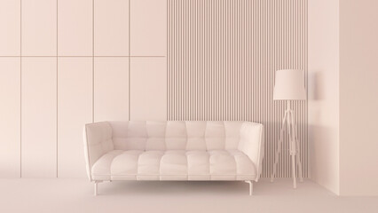 Room interior with Wall Background. 3D rendering ,3D illustration	
