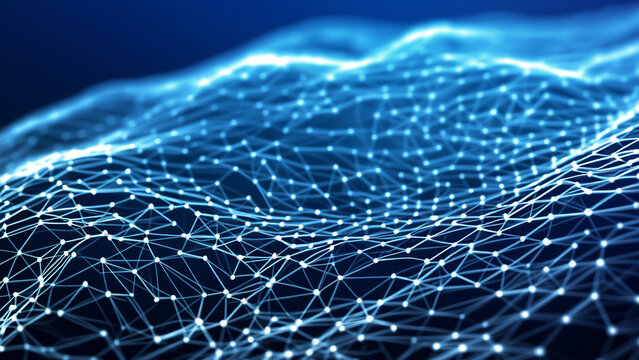Dynamic Blue Network Waves and Nodes