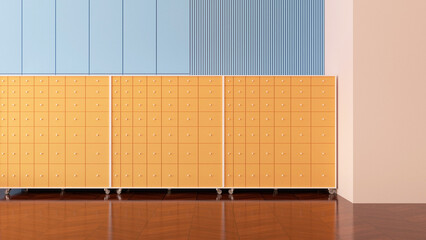 Empty room with Wall Background. 3D illustration, 3D rendering	
