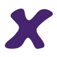illustration of a letter X
