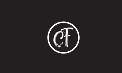 CF, FC, C, F Abstract Letters Logo Monogram