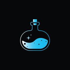 Magical Potion Bottle Logo