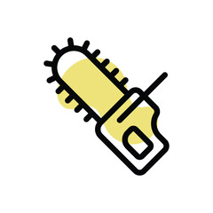 Chainsaw vector icon