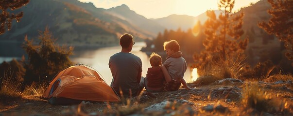 Family enjoying the outdoors