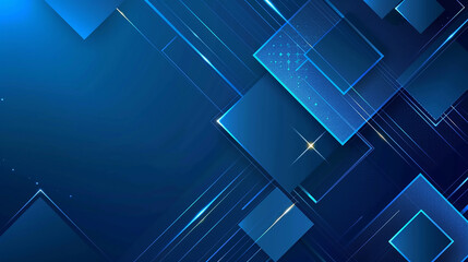 Blue glossy squares abstract tech banner design. Modern abstract blue background. Modern abstract blue background with light multiply and shiny effect. modern corporate concept square element shape. 