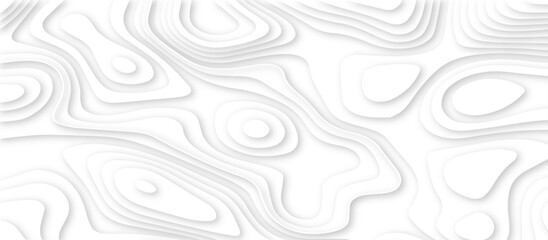 Abstract White paper cut background with lines.3d realistic papercut decoration textured with wavy layers. modern wallpaper texture and 3d realistic design use for banner flyers, posters.	