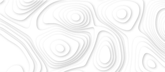 Abstract White paper cut background with lines.3d realistic papercut decoration textured with wavy layers. modern wallpaper texture and 3d realistic design use for banner flyers, posters.	