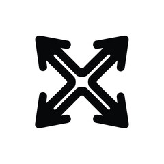  The direction icon isolated on the background