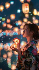 Honoring Ancestors: Celebrating Japan's Obon Festival with Lanterns and Dance