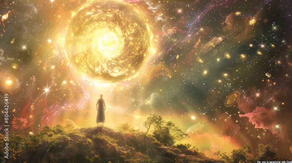 Wall mural a heavenly scene for 
