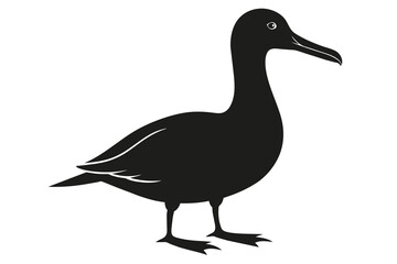 Albatross silhouette on white background, Vector illustration,icon,svg,characters,Holiday t shirt,Hand drawn trendy Vector illustration