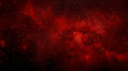 Obraz premium Abstract background of the majestic red nebula. It envelops the Cosmos with a starry glow of interstellar dust and gas
