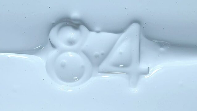 close up on flat lay shot number 84 revealing a surface of paint in white colour.
