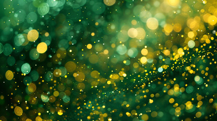 lively sprinkle of gilded lemon and woods green, ideal for an elegant abstract background