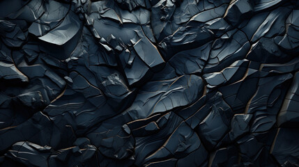 A Black Rock Texture Wallpaper With Abstract Designs In The Style of Darkest Academia Crumpled
