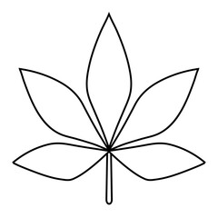 Cannabis leaf icon. Marijuana logo symbol. Vector Illustration