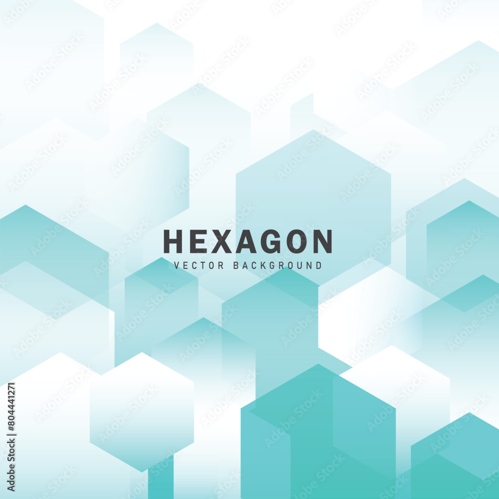 Poster abstract geometric hexagon shapes on white background with space for your text. futuristic technolog
