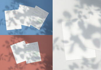 Us Letter Paper Mockup With Two Design Variations