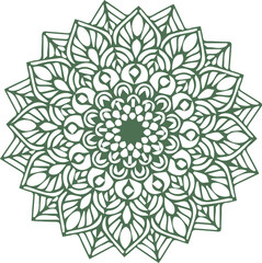 Beautiful mandala art and vector mandala design.