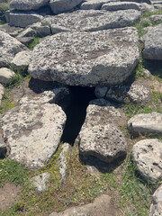 Tomb of the Giants Somu de Sorcu in the Giara di Siddi in central Sardinia