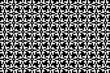 black and white seamless textile pattern. Endless repeating pattern in black and white colors. Abstract geometric decorative ornamental design for fabric swatch, textile, graphic design, wrapping. 