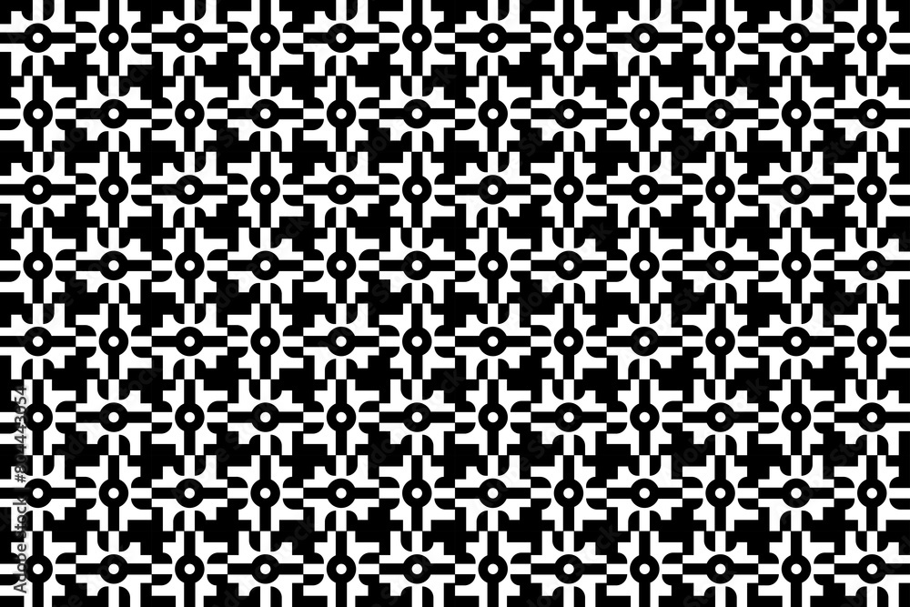 Poster black and white seamless textile pattern. endless repeating pattern in black and white colors. abstr