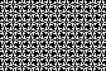 black and white seamless textile pattern. Endless repeating pattern in black and white colors. Abstract geometric decorative ornamental design for fabric swatch, textile, graphic design, wrapping. 